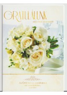 Borítékos képeslap : Gratulálunk esküvőtök alkalmából - "Az Úrtól lett ez..." 